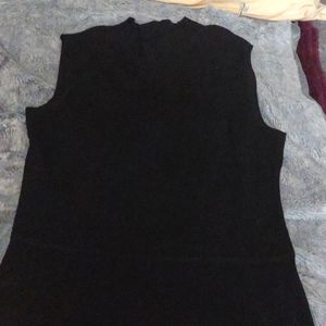 Talbot's Black peplum shirt size M